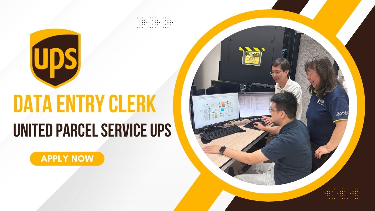 Data Entry Clerk (Permanent Part-Time) Job in United Parcel Service (UPS)